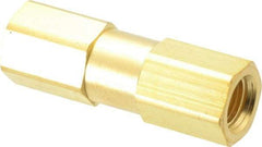 Parker - 3,000 Max psi, 1/4" Pipe, FNPT x FNPT End Connections, Brass Instrumentation Filter - Micro Rating 1, Viton Seal - USA Tool & Supply