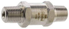 Parker - 6,000 Max psi, 1/4" Pipe, MNPT x MNPT End Connections, Stainless Steel Instrumentation Filter - Micro Rating 1, 316 Grade, Viton Seal - USA Tool & Supply