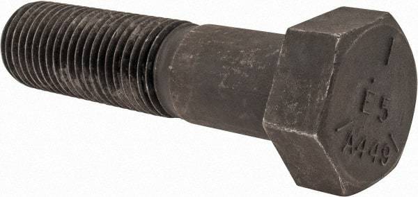 Value Collection - 2 - 4-1/2 UNC, 8" Length Under Head Hex Head Cap Screw - Partially Threaded, Grade 5 Steel, Uncoated, 3" Hex - USA Tool & Supply