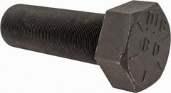 Value Collection - 2-12 UN, 6" Length Under Head Hex Head Cap Screw - Partially Threaded, Grade 8 Alloy Steel, Uncoated, 3" Hex - USA Tool & Supply