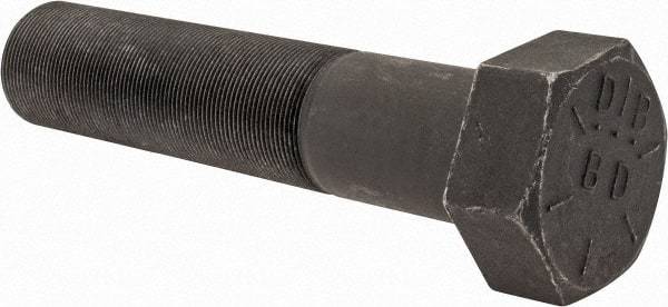 Value Collection - 2-12 UN, 9" Length Under Head Hex Head Cap Screw - Partially Threaded, Grade 8 Alloy Steel, Uncoated, 3" Hex - USA Tool & Supply