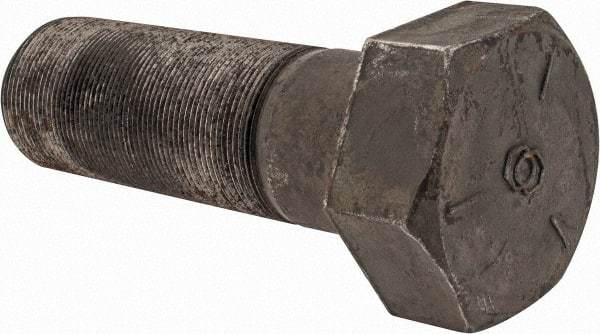 Value Collection - 2-12 UN, 6" Length Under Head Hex Head Cap Screw - Partially Threaded, Grade 5 Steel, Uncoated, 3" Hex - USA Tool & Supply