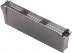 Iscar - DGN3003 IC908 Grade, 0.1181" Cutting Width, Carbide Cutoff Insert - Neutral Lead Angle, 0.0098" Cnr Rad, TiAlN Coated, Double End - USA Tool & Supply