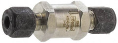 Parker - 3/8" Stainless Steel Check Valve - Inline, Comp x Comp, 6,000 WOG - USA Tool & Supply
