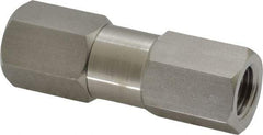 Parker - 1/4" Stainless Steel Check Valve - Inline, FNPT x FNPT, 6,000 WOG - USA Tool & Supply