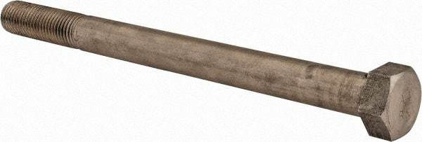 Value Collection - M20x2.50mm Metric Coarse, 250mm Length Under Head Hex Head Cap Screw - Partially Threaded, Grade 316 & Austenitic A4 Stainless Steel, Uncoated, 30mm Hex - USA Tool & Supply
