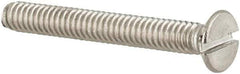 Value Collection - M2x0.40 Metric Coarse, 16mm OAL Slotted Drive Machine Screw - Flat Head, Grade 18-8 & A2 Stainless Steel, Uncoated, Without Washer - USA Tool & Supply