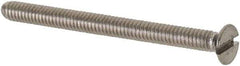 Value Collection - M2x0.40 Metric Coarse, 25mm OAL Slotted Drive Machine Screw - Flat Head, Grade 18-8 & A2 Stainless Steel, Uncoated, Without Washer - USA Tool & Supply