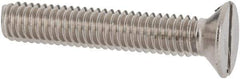 Value Collection - M3.5x0.60 Metric Coarse, 20mm OAL Slotted Drive Machine Screw - Flat Head, Grade 18-8 & A2 Stainless Steel, Uncoated, Without Washer - USA Tool & Supply