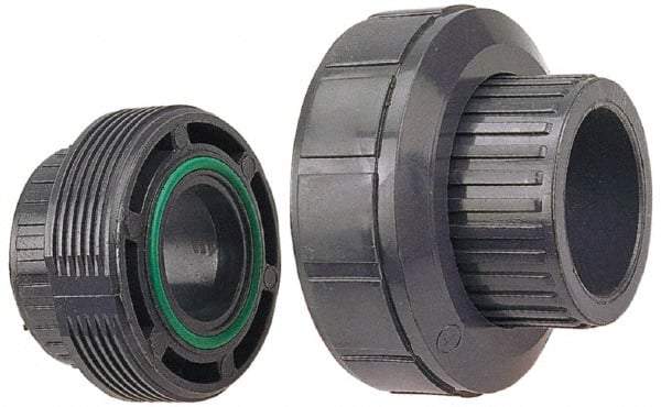 NIBCO - 1-1/2" Polypropylene Plastic Pipe Fitting - FPT x FPT End Connections - USA Tool & Supply