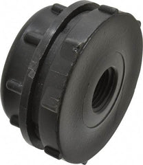 NIBCO - 1/2" Polypropylene Plastic Pipe Tank Adapter - Schedule 80, Tank x FPT End Connections - USA Tool & Supply