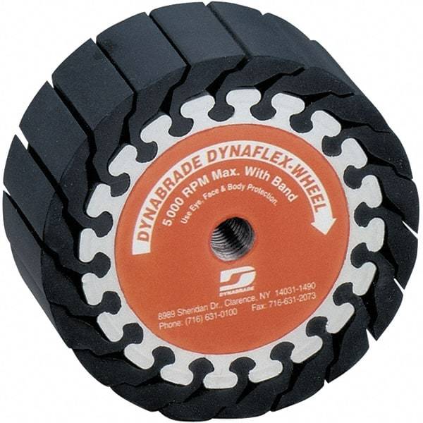 Dynabrade - 1" Wide x 5" Diam, Expander Wheel Spiral Band Drum - 5,000 RPM - USA Tool & Supply