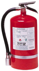 Kidde - 15.5 Lb, 2-A:10-B:C Rated, Halotron Fire Extinguisher - 7-1/4" Diam x 17.12" High, 125 psi, 18' Discharge in 14 sec, Steel Cylinder - USA Tool & Supply