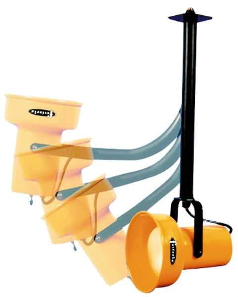 Fostoria - 25 Inch, Ceiling Mounted, Incandescent, Yellow, Dock Light - 300 Watt, 120 Volt, Nonmagnifying - USA Tool & Supply