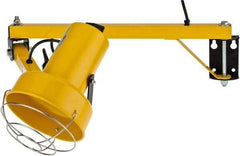 Fostoria - 40 Inch, Pivot, Bracket Mounted, Incandescent, Yellow, Dock Light - 300 Watt, 120 Volt, Nonmagnifying - USA Tool & Supply