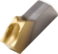 Seco - 150.101.4 14 CP600 Grade, 0.055" Cutting Width, Carbide Cutoff Insert - 0° Neutral Lead Angle, 0.006" Cnr Rad, TiAlN/TiN Coated, Single End - USA Tool & Supply