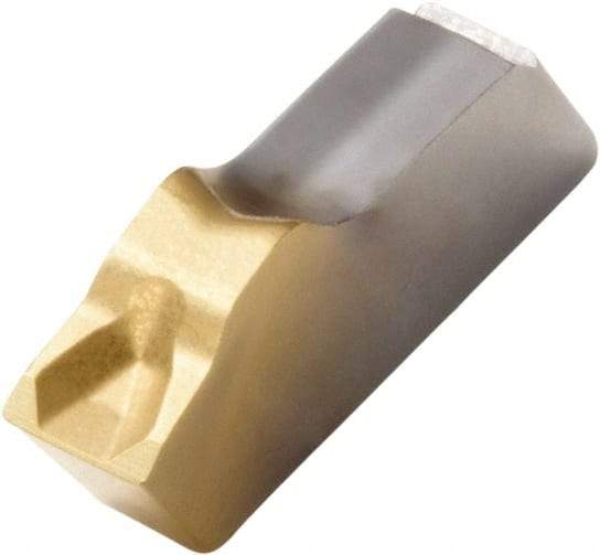 Seco - 150.106 16 CP600 Grade, 1/4" Cutting Width, Carbide Cutoff Insert - 0° Neutral Lead Angle, 0.012" Cnr Rad, TiAlN/TiN Coated - USA Tool & Supply