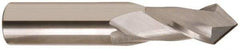 Accupro - 1/2" Diam, 1" LOC, 2 Flute, 90° Point Angle, Solid Carbide Drill Mill - Uncoated, 3" OAL, 1/2" Shank Diam - USA Tool & Supply