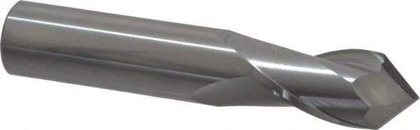 Melin Tool - 3/4" Diam, 1-1/2" LOC, 2 Flute, 90° Point Angle, Solid Carbide Drill Mill - Uncoated, 4" OAL, 3/4" Shank Diam - USA Tool & Supply