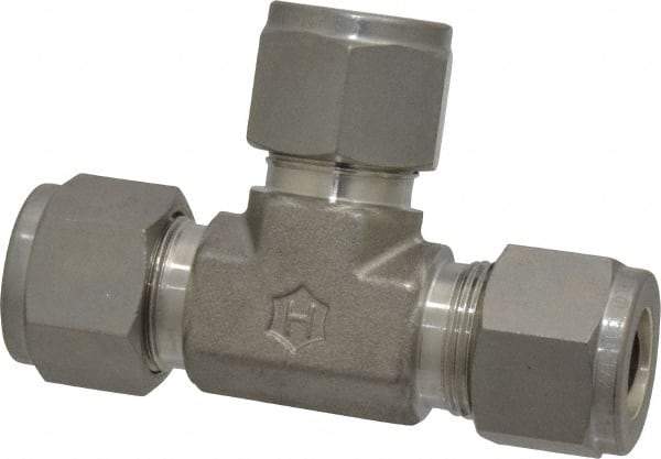 Ham-Let - 1/2" OD, Grade 316Stainless Steel Union Tee - Comp x Comp x Comp Ends - USA Tool & Supply