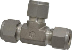 Ham-Let - 1/2" OD, Grade 316Stainless Steel Union Tee - Comp x Comp x Comp Ends - USA Tool & Supply