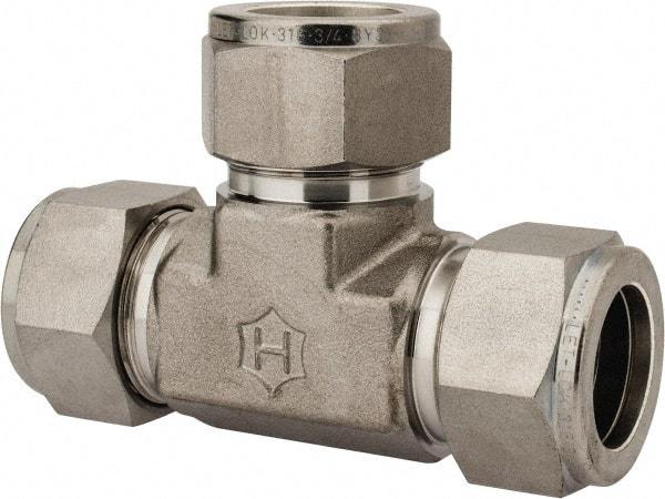 Ham-Let - 3/4" OD, Grade 316Stainless Steel Union Tee - Comp x Comp x Comp Ends - USA Tool & Supply