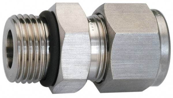 Ham-Let - 3/4" OD, Grade 316Stainless Steel Male Connector - Comp x Male SAE Ends - USA Tool & Supply