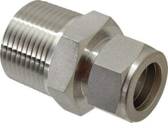 Ham-Let - 3/4" OD, Grade 316Stainless Steel Male Connector - Comp x MNPT Ends - USA Tool & Supply