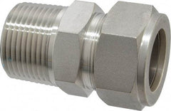 Ham-Let - 1" OD, Grade 316Stainless Steel Male Connector - Comp x MNPT Ends - USA Tool & Supply