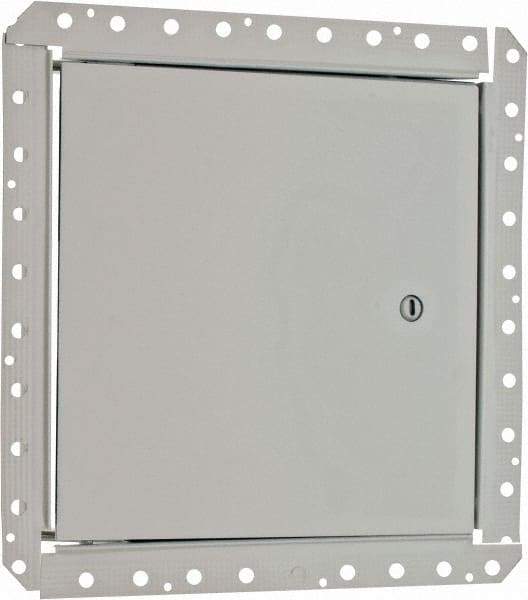 Karp - 10" Wide x 10" High, Steel Flush Access Door for Drywall - 8" Opening Width, 8" Opening Height - USA Tool & Supply