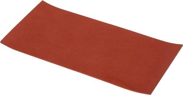 Made in USA - 6" Wide, 1/8" Thick, Silicone Rubber Foam Sheet - 30 Durometer, Orange-Red, -60 to 500°F, 650 psi Tensile Strength, Cut-to-Length - USA Tool & Supply
