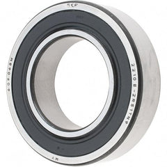 SKF - 50mm Bore Diam, 90mm OD, Double Seal Self Aligning Radial Ball Bearing - 23mm Wide, 2 Rows, Round Bore, 2,520 Lb Static Capacity, 7,600 Lb Dynamic Capacity - USA Tool & Supply