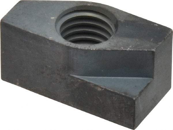 Gibraltar - 1/2-13 Blind Tapped Quarter Turn T Slot Nut - 5/8" Slot Width, 5/8 x 0.333" Base Width x Height, 1-1/4 x 5/8" OAL x Height - USA Tool & Supply