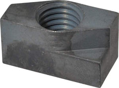 Gibraltar - 5/8-11 Blind Tapped Quarter Turn T Slot Nut - 11/16" Slot Width, 11/16 x 0.427" Base Width x Height, 1-3/8 x 3/4" OAL x Height - USA Tool & Supply