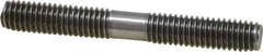 Gibraltar - 3/8-16 3" OAL Equal Double Threaded Stud - Stainless Steel, Black Oxide Finish, 1-1/8" Equal Thread Length - USA Tool & Supply