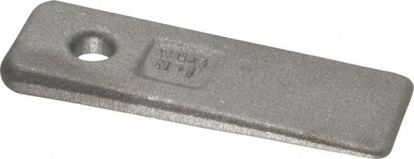 Gibraltar - 3" OAL, Carbon Steel Clamp Wedge - 1" Wide, 1/4" at Thick End, Class CA Grade - USA Tool & Supply