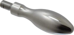 Gibraltar - M10x1.5 Threaded Stem, Fixed Handwheel & Machine Handle - Steel Bulb Shape Handle, Steel Stem - USA Tool & Supply