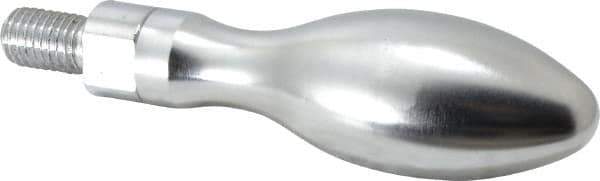 Gibraltar - M12x1.75 Threaded Stem, Revolving Handwheel & Machine Handle - Steel Bulb Shape Handle, Steel Stem - USA Tool & Supply
