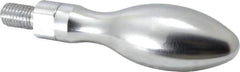 Gibraltar - M12x1.75 Threaded Stem, Revolving Handwheel & Machine Handle - Steel Bulb Shape Handle, Steel Stem - USA Tool & Supply