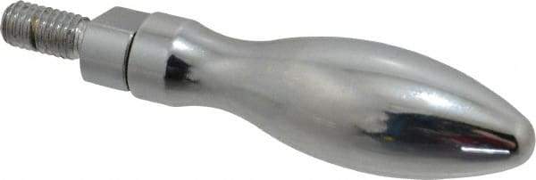 Gibraltar - M6x1 Threaded Stem, Revolving Handwheel & Machine Handle - Steel Bulb Shape Handle, Steel Stem - USA Tool & Supply