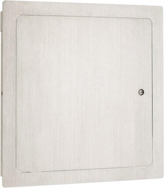 Karp - 13-1/2" Wide x 13-1/2" High, Stainless Steel Universal Access Door - 12" Opening Width, 12" Opening Height - USA Tool & Supply
