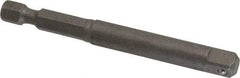 Irwin - 1/4" Square Size Hex to Square Adapter - 1/4" Hex Drive, 3" OAL - USA Tool & Supply