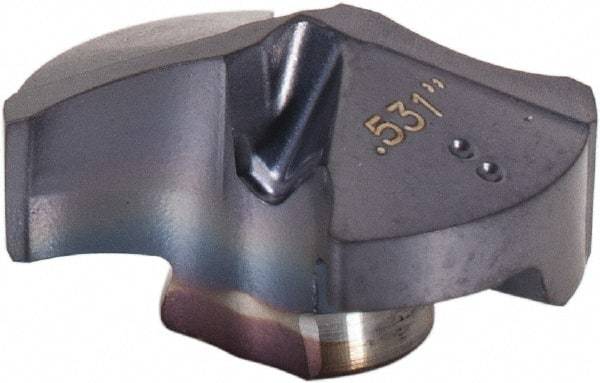 Ingersoll Cutting Tools - Series Y, 13.5mm Diam Grade IN2005 140° Replaceable Drill Tip - Carbide, TiAlN Finish, 13 Seat Size - USA Tool & Supply