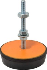 Mason Ind. - 5/8-11 Bolt Thread, 6.88" Wide Standard Deflection Stud Mount Leveling Pad & Mount - 6,000 Max Lb Capacity, 6-3/4" Base Diam - USA Tool & Supply