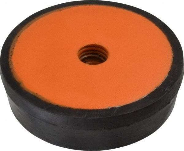 Mason Ind. - 1/2-13 Bolt Thread, 3" Wide Standard Deflection Stud Mount Leveling Pad & Mount - 500 Max Lb Capacity, 3" Base Diam - USA Tool & Supply