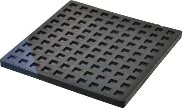 Mason Ind. - 6" Long x 6" Wide x 5/16" Thick, Nitrile, Machinery Leveling Pad & Mat - Blue - USA Tool & Supply