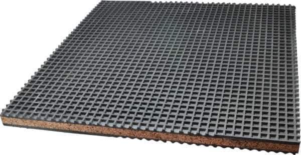 Mason Ind. - 18" Long x 18" Wide x 1" Thick, Neoprene ans Cork, Machinery Leveling Pad & Mat - USA Tool & Supply