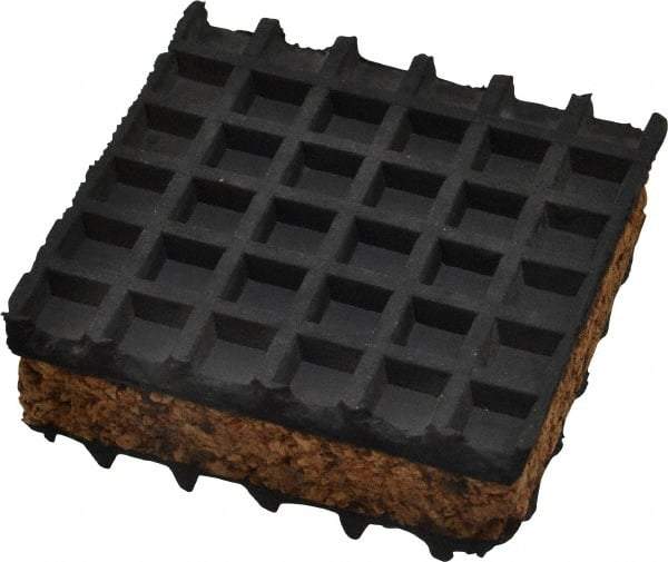 Mason Ind. - 3" Long x 3" Wide x 1" Thick, Neoprene ans Cork, Machinery Leveling Pad & Mat - USA Tool & Supply