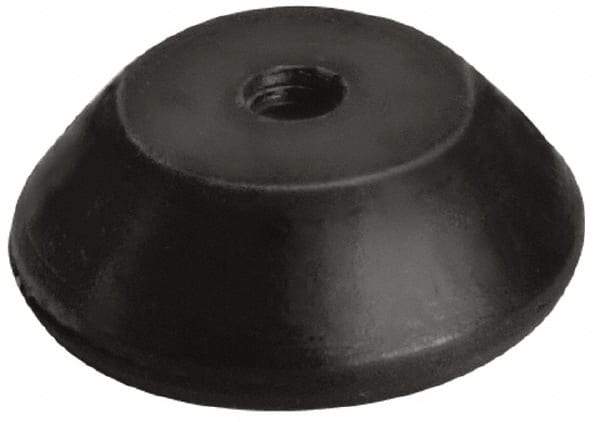Mason Ind. - 1/2-13 Bolt Thread, 2-1/4" Wide Tapped Mount Leveling Pad & Mount - 250 Max Lb Capacity, 2-1/4" Base Diam - USA Tool & Supply