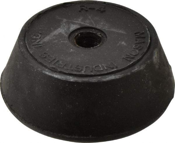 Mason Ind. - 3/8-16 Bolt Thread, 2-1/4" Wide Tapped Mount Leveling Pad & Mount - 400 Max Lb Capacity, 2-1/4" Base Diam - USA Tool & Supply